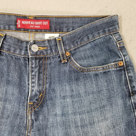 Levi's 515 Jeans women's 10 petite nouveau bootcut blue denim pants retro - Picture 4 of 16